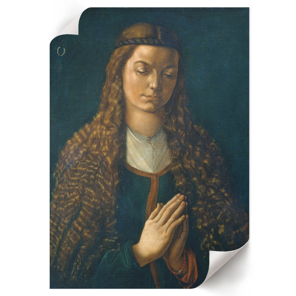 Retro poszter Portrét mladé ženy