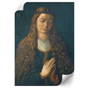 Retro poszter Portrét mladé ženy