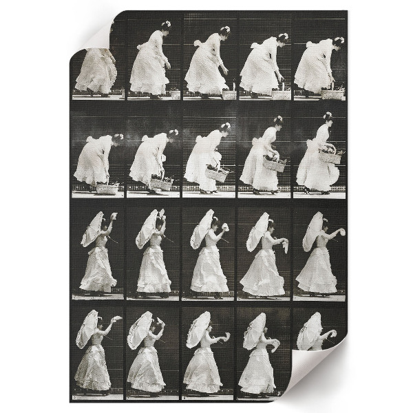 Vintage poszter Žena s košíkem