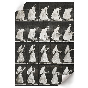 Vintage poszter Žena s košíkem