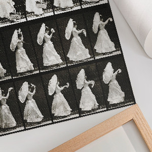 Vintage poszter Žena s košíkem