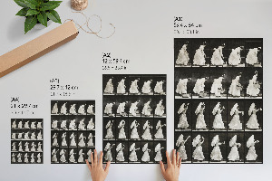 Vintage poszter Žena s košíkem