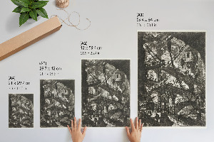 Retro plakát Zvedací most