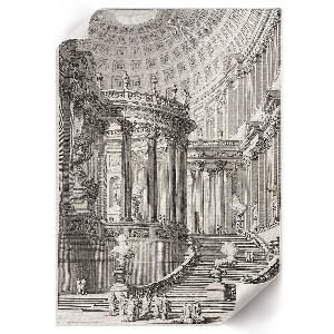 Vintage poszter Starověký chrám