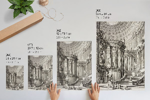 Vintage poszter Starověký chrám