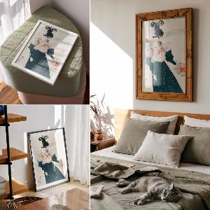 Retro plakát Bílé revue