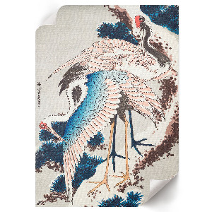 Retro poszter Jeřábi na stromě