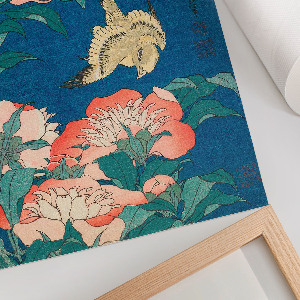 Retro poszter Pivoňky a kanárek