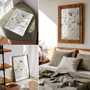 Retro plakát Zápasníci sumo