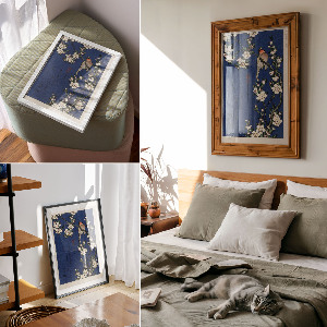 Poszter kép Červenka na větvi