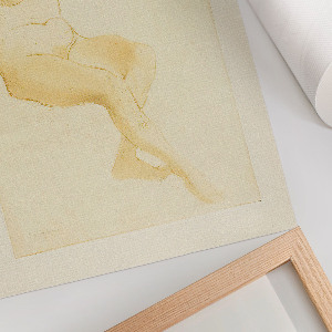 Retro plakát Žena si upravuje vlasy