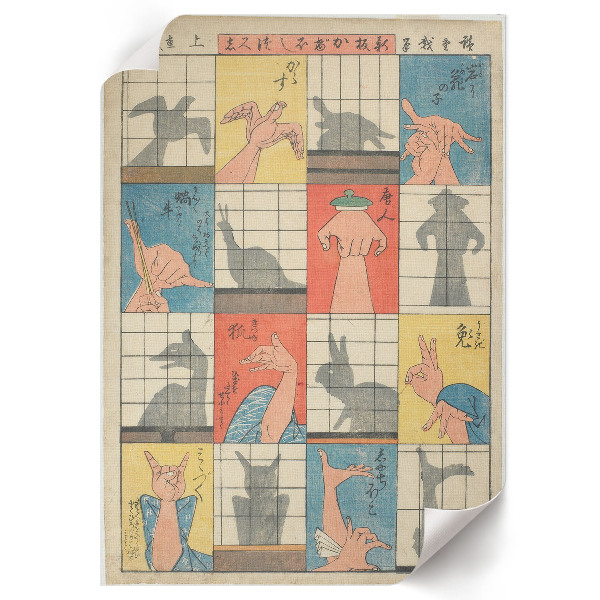 Vintage poszter Osm stínových postav