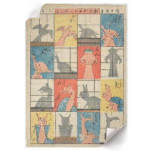 Vintage poszter Osm stínových postav