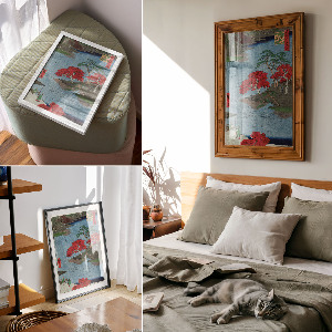 Retro plakát Podzim v chrámu