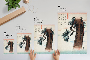 Retro poszter Japonská borovice