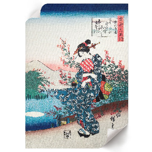 Retro plakát: japán nő
