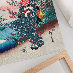 Retro plakát Japonská žena