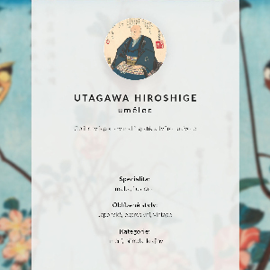 Retro plakát Japonská žena