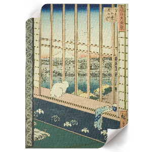 Retro plakát Rýžová pole Asakusa