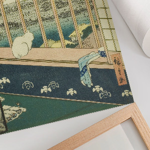 Retro plakát Rýžová pole Asakusa