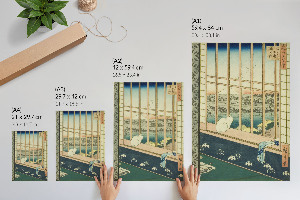 Retro plakát Rýžová pole Asakusa