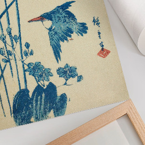 Poszter kép Ledňáček a rostlina