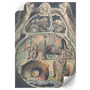 Retro plakát Behemot a Leviatan