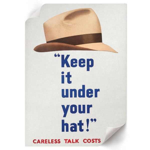 Retro poszter Nech si to pod hlavičkou