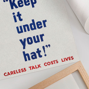 Retro poszter Nech si to pod hlavičkou