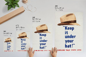 Retro poszter Nech si to pod hlavičkou