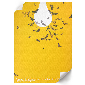 Retro plakát Plakát s žárovkou