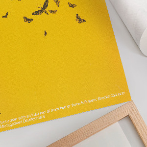 Retro plakát Plakát s žárovkou