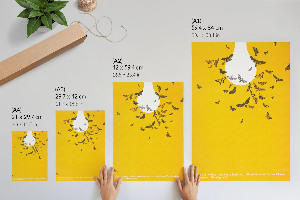 Retro plakát Plakát s žárovkou