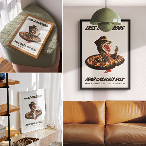 Retro poszter Plakát s hadem