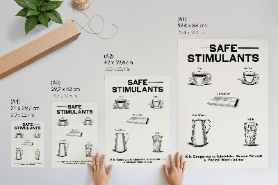Retro poszter Bezpečné stimulanty