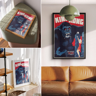 Retro plakát King Kong