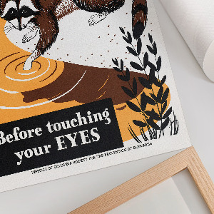 Retro poszter Myjte si ruce