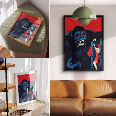 Retro plakát King Kong