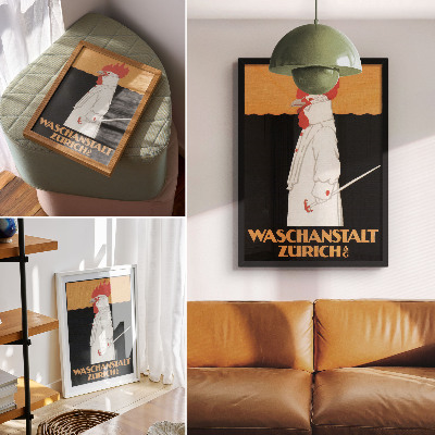 Poszter kép Waschanstalt Curych