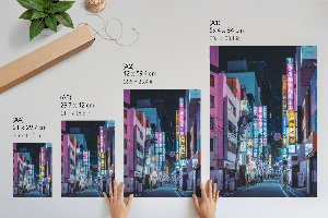 Retro poszter Ulice v Japonsku