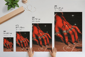 Retro plakát Ďáblova ruka