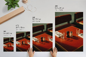 Poszter kép Stůl v restauraci