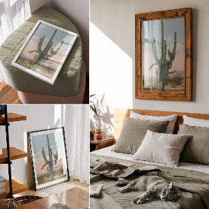 Vintage poszter Velký kaktus