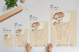 Retro poszter Portrét ženy I.