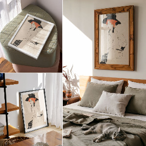 Retro plakát Portrét ženy II