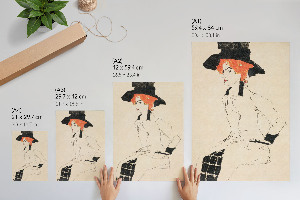 Retro plakát Portrét ženy II