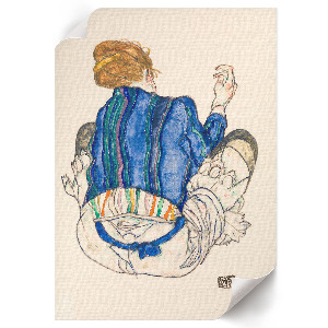 Vintage poszter Sedící žena