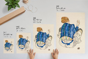 Vintage poszter Sedící žena