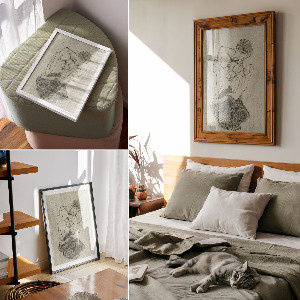 Retro plakát Grafická práce