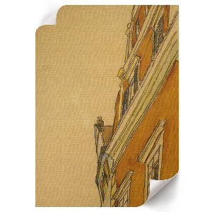 Vintage poszter Dům v Krumau